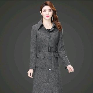 áo khoác dạ thắt nơ
