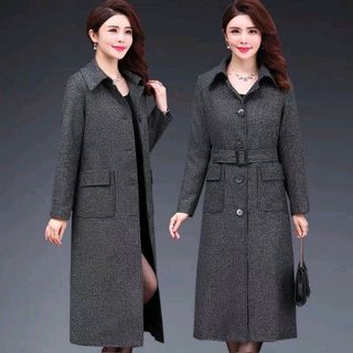 áo khoác dạ thắt nơ