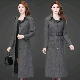 áo khoác dạ thắt nơ
