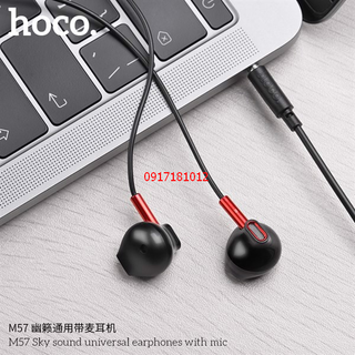 TAI NGHE NHỰA TPE JACK 3.5MM CÓ MIC HOCO M57 - DÀI 1.2M giá sỉ