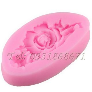 Khuôn rau câu silicon hoa hồng kèm nụ - Mã số 71
