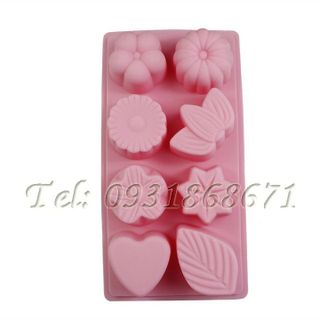 Khuôn rau câu silicon hoa lá – Mã số 134