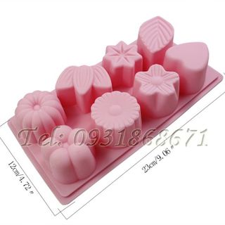 Khuôn rau câu silicon hoa lá – Mã số 134