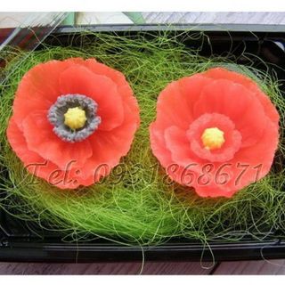 Khuôn rau câu silicon hoa anh túc - Mã số 9