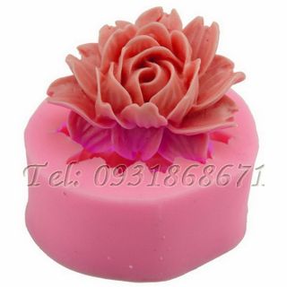 Khuôn rau câu silicon hoa hồng xéo - Mã số 32