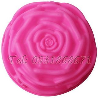 Khuôn rau câu silicon hoa hồng đại - Mã số 128