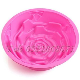 Khuôn rau câu silicon hoa hồng đại - Mã số 128