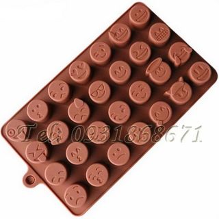 Khuôn rau câu silicon hình mặt cười - Mã số 101
