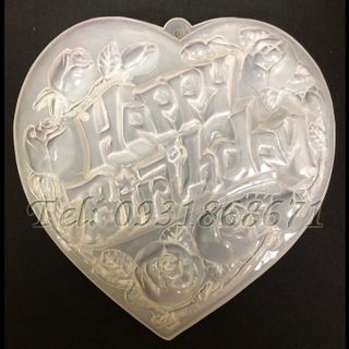 Khuôn rau câu happy birthday hoa hồng – Mã số L17