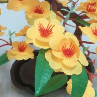 Hoa giả - Cây mai giả trang trí