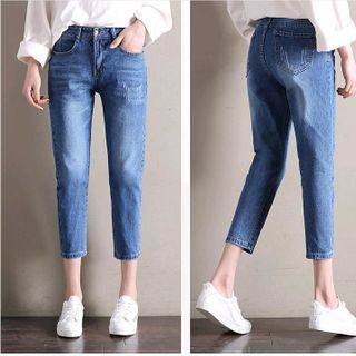 Quần Jean 9 tất cào xước nhẹ