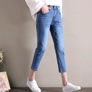 Quần Jean 9 tất cào xước nhẹ