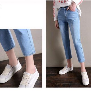 Quần Jean 9 tất cào xước nhẹ