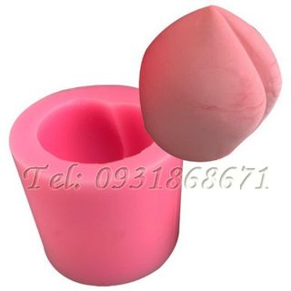 Khuôn rau câu silicon trái đào - Mã số 209A