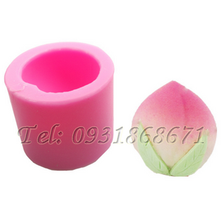 Khuôn rau câu silicon trái đào - Mã số 209A