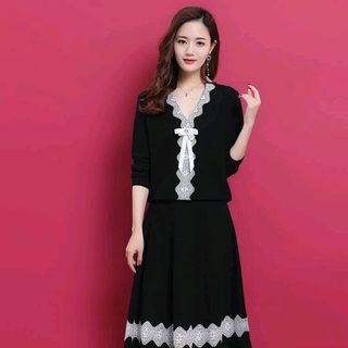 set bộ len thêu