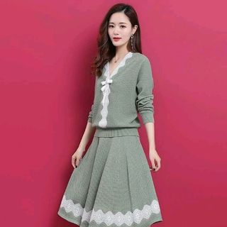 set bộ len thêu