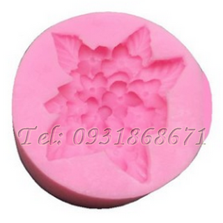 Khuôn rau câu silicon hoa cẩm tú cầu - Mã số 68