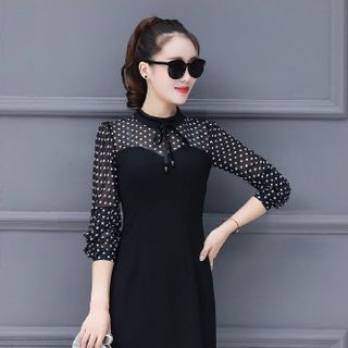 Đầm Chấm Bi Nữ Tính