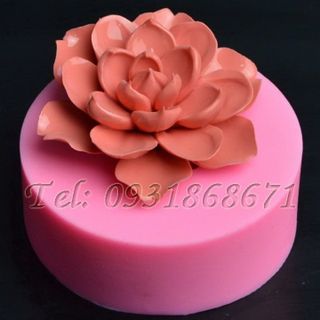 Khuôn rau câu silicon hoa sen nước - Mã số 221