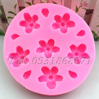 Khuôn rau câu silicon hoa sakura - Mã số 263