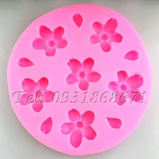 Khuôn rau câu silicon hoa sakura - Mã số 263