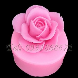 Khuôn rau câu silicon hoa hồng cánh bầu - Mã số 225
