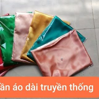 Áo dài truyền thống màu xanh lá áo và quần
