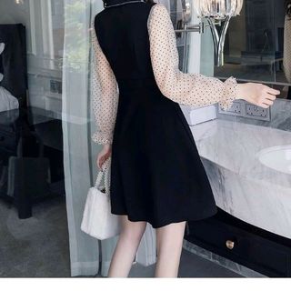 đầm thun tay bi