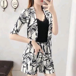 set bộ vest hoa