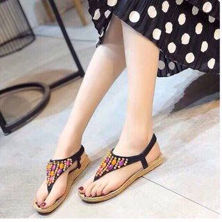 Giày sandal hạt màu