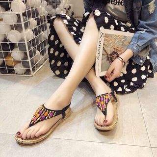 Giày sandal hạt màu