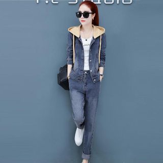 Áo Khoác Thu Đông Có Nón Đơn Giản