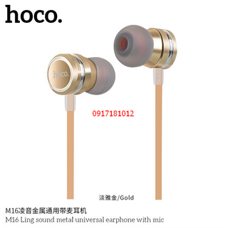 TAI NGHE NHỰA TPE JACK 3.5MM CÓ MIC HOCO M16 - DÀI 1.2M giá sỉ