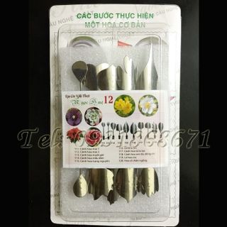 Dụng cụ làm rau câu 3D – Bộ số 12 - Tặng kèm kim nhụy