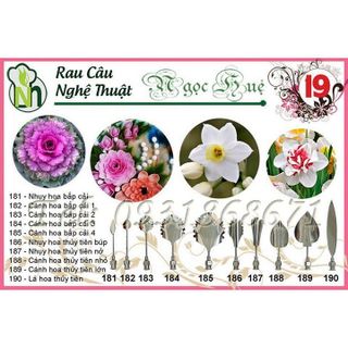 Dụng cụ làm rau câu 3D – Bộ số 19 - Tặng kèm kim nhụy