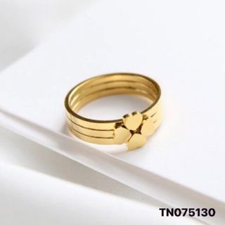 NHẪN CỎ 4 LÁ THÁO RỜI TITAN VÀNG