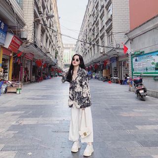Quần thun tăm suông Qc