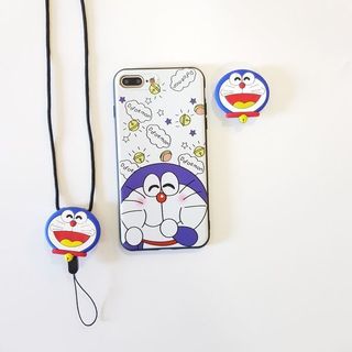 ỐP ĐIỆN THOAI IPHONE ỐP DẺO DOREMON DẺO SIÊU ĐÁNG YÊU TẶNG KÈM DÂY ĐEO CAO CẤP