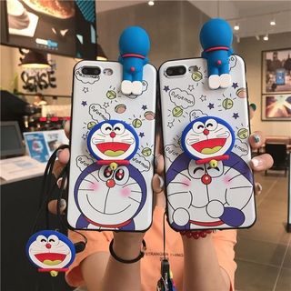 ỐP ĐIỆN THOAI IPHONE ỐP DẺO DOREMON DẺO SIÊU ĐÁNG YÊU TẶNG KÈM DÂY ĐEO CAO CẤP