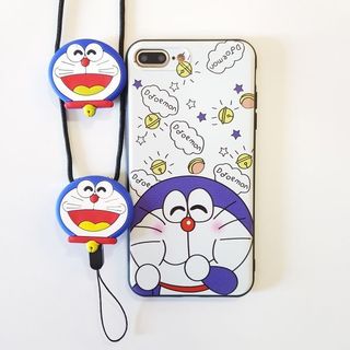 ỐP ĐIỆN THOAI IPHONE ỐP DẺO DOREMON DẺO SIÊU ĐÁNG YÊU TẶNG KÈM DÂY ĐEO CAO CẤP