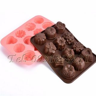 Khuôn rau câu silicon hoa tổng hợp - Mã số 132