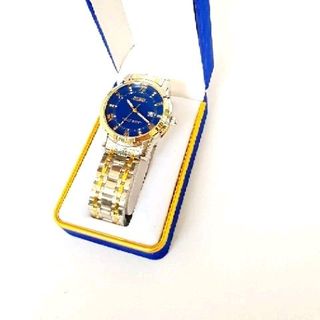 hộp nhung xanh đồng hồ hình chữ nhật