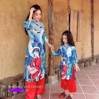 Áo dài mẹ và bé