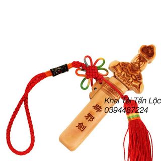Thất tinh kiếm gỗ đào trừ tà hoá sát mang phúc khí