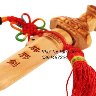 Thất tinh kiếm gỗ đào trừ tà hoá sát mang phúc khí