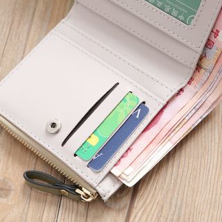 Ví nữ cầm tay mini thời trang sốc nâu nhiều ngăn M1 Shalla