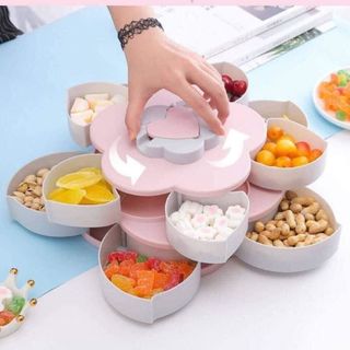 KHAY ĐỰNG MỨT TẾT 2 TẦNG CÓ GIÁ ĐỂ ĐIỆN THOẠI
