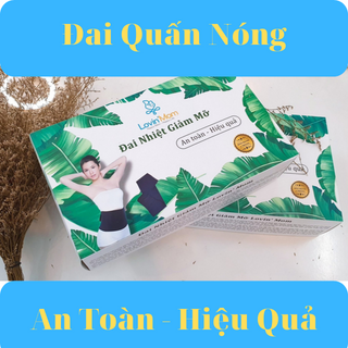 Đai Quấn Nóng Giảm Mỡ Bụng - Giảm Đau - An Toàn - Hiệu Quả