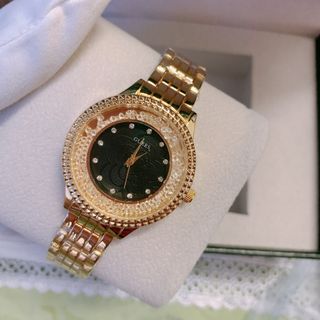 Đồng hồ si chạy pin size 34 cho nữ